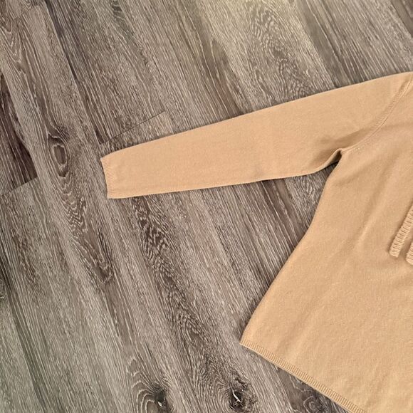 Burberry Light Camel Tan 100% Cashmere Sweater - Picture 3 of 13
